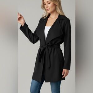 NWT BIKBOK Elegant Black Women's black light coat